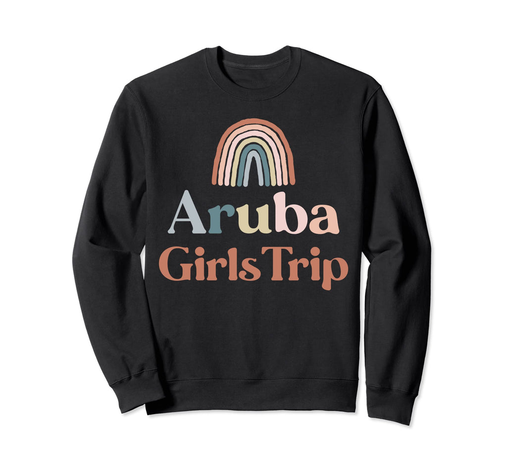 Aruba Trip Boho Rainbow Group Sweatshirt - Aesthetic Graphic for Adults - T-Shirt, Sweatshirt, Hoodie