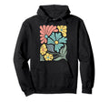 Boho Floral Art Botanical Block Hoodie - Trendy Graphic Unisex - T-Shirt, Sweatshirt, Hoodie