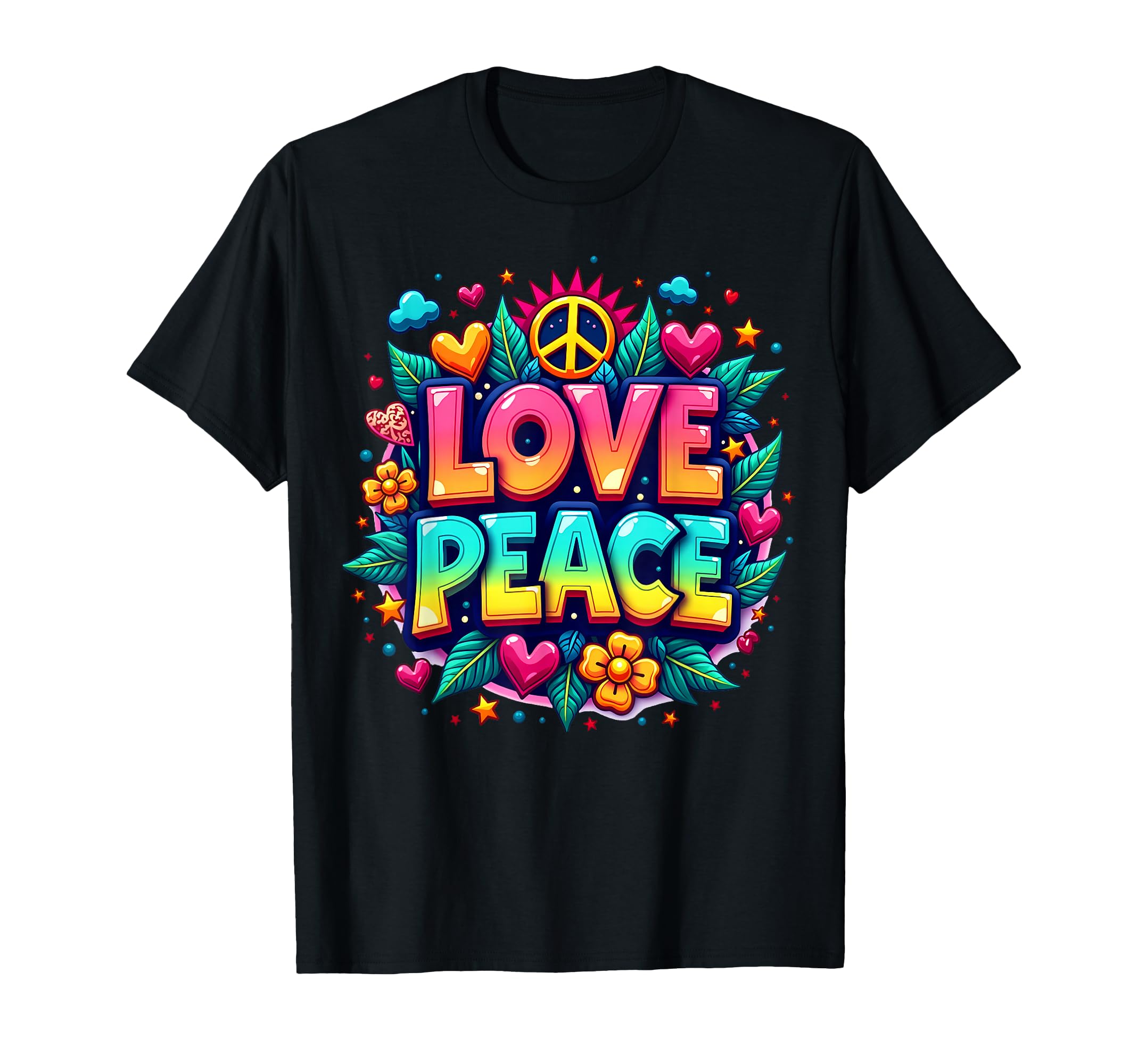 60S 70S Flower Power Groovy Love T-Shirt - Streetwear Style Men Women - T-Shirt, Sweatshirt, Hoodie