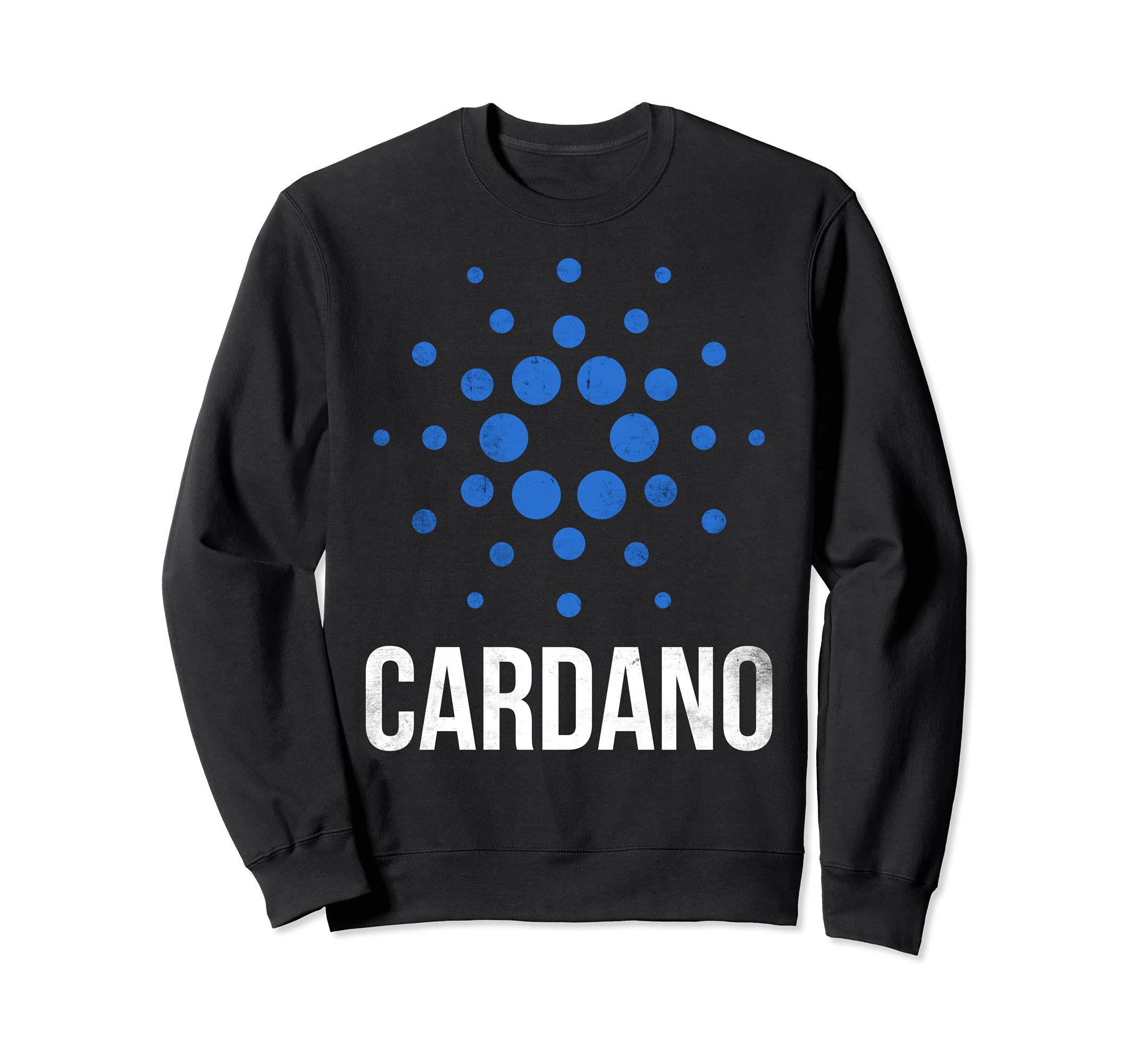 Cardano Ada Distressed Crypto Sweatshirt - Minimalist Print Men Women - T-Shirt, Sweatshirt, Hoodie