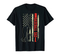 Baseball Dad Son American Flag Us T-Shirt - Novelty Apparel for Adults - T-Shirt, Sweatshirt, Hoodie