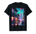 Japanese Vaporwave Synthwave Tokyo City T-Shirt - Custom Art Print Unisex - T-Shirt, Sweatshirt, Hoodie
