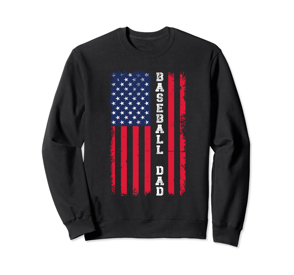 American Hero American Baseball Dad Sweatshirt - Graphic Print for Adults - T-Shirt, Sweatshirt, Hoodie