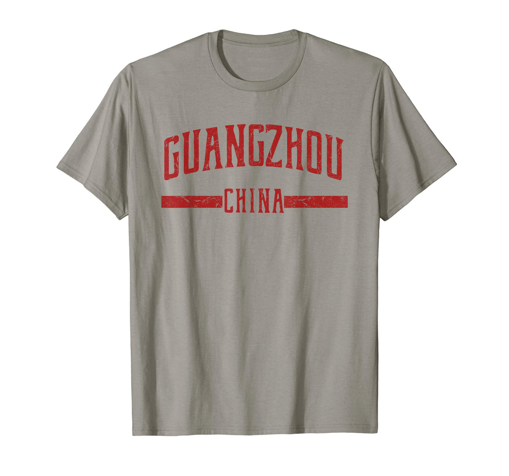 Guangzhou Distressed T-Shirt - Minimalist Print Men Women - T-Shirt, Sweatshirt, Hoodie