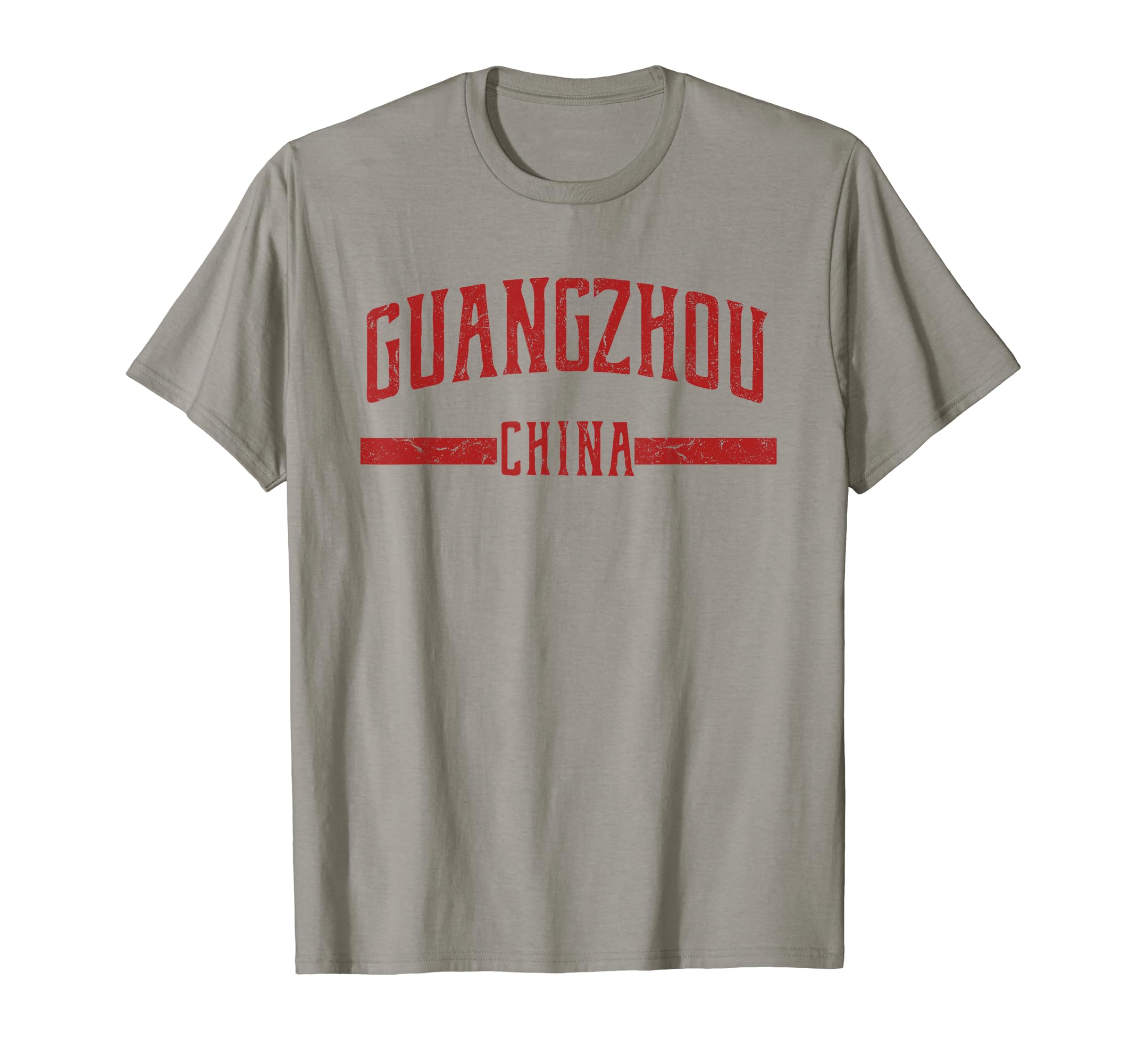 Guangzhou Distressed T-Shirt - Minimalist Print Men Women - T-Shirt, Sweatshirt, Hoodie