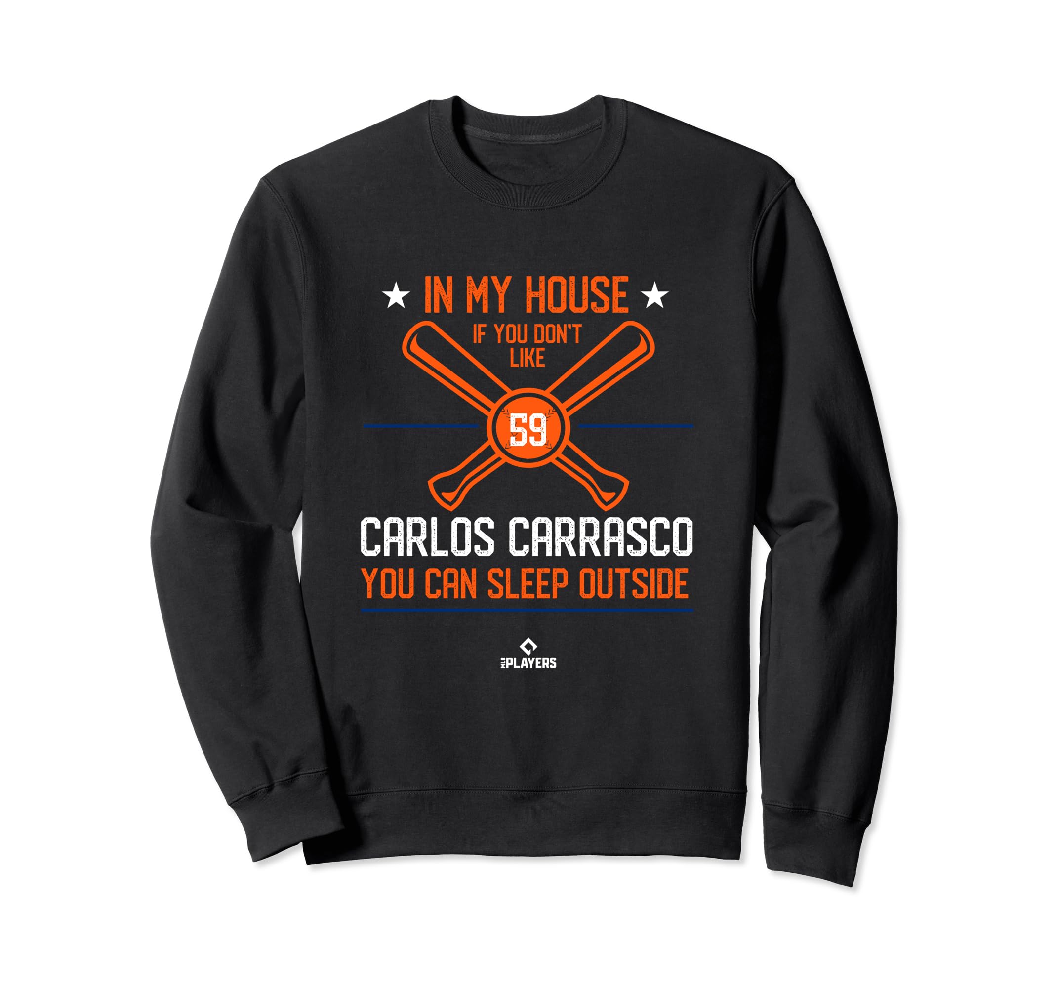 My House Carlos Carrasco Mlbpa Sweatshirt - Minimalist Print for Adults - T-Shirt, Sweatshirt, Hoodie