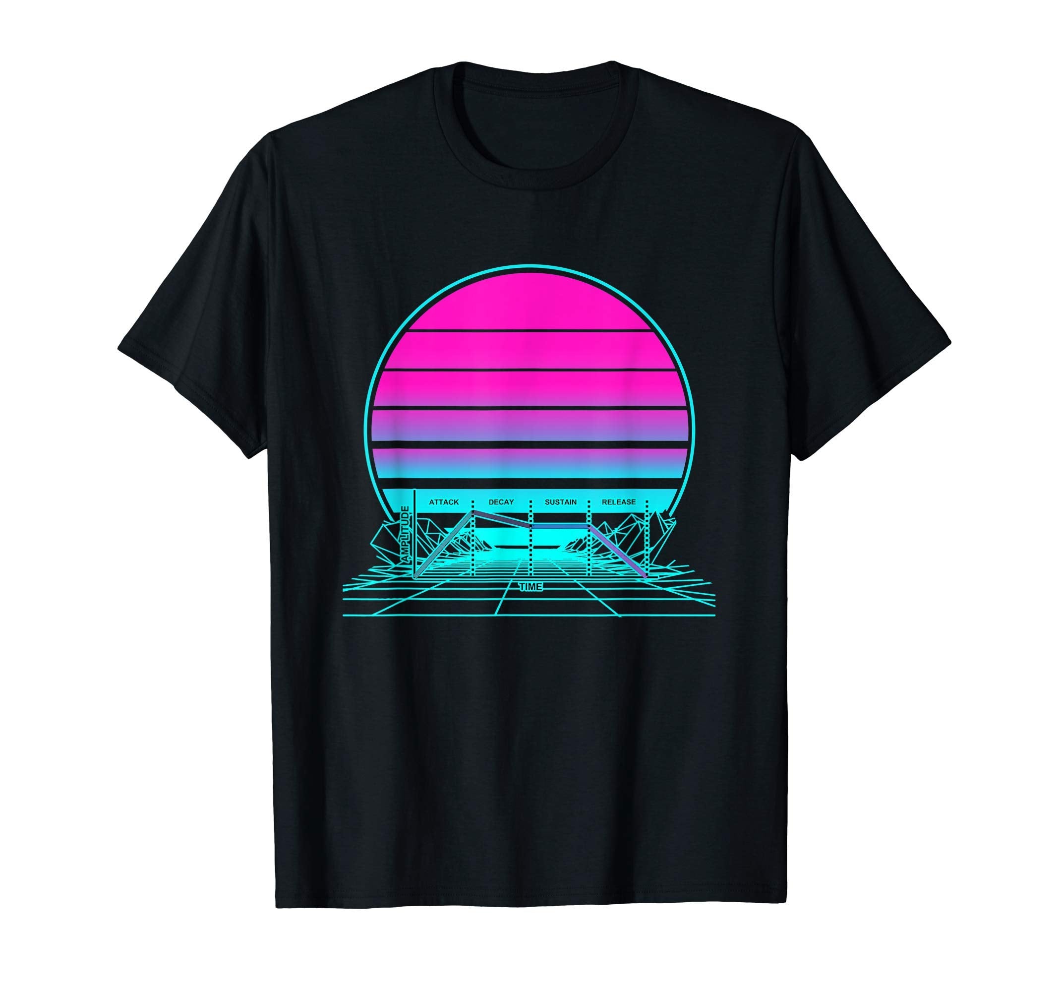 Sunset Adsr Synth T-Shirt - Novelty Apparel Men Women - T-Shirt, Sweatshirt, Hoodie