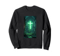 Gothic Cross Grunge Aesthetic Y2K Sweatshirt - Streetwear Style for Adults - T-Shirt, Sweatshirt, Hoodie