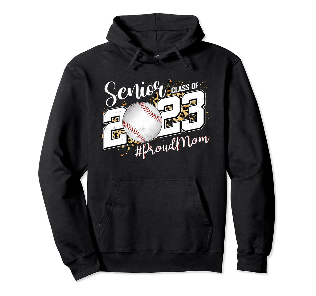 Proud Mom 2023 Senior Graduate Hoodie - Minimalist Print for Adults - T-Shirt, Sweatshirt, Hoodie