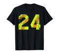 Softball 24 Jersey Number T-Shirt - Custom Art Print Unisex - T-Shirt, Sweatshirt, Hoodie
