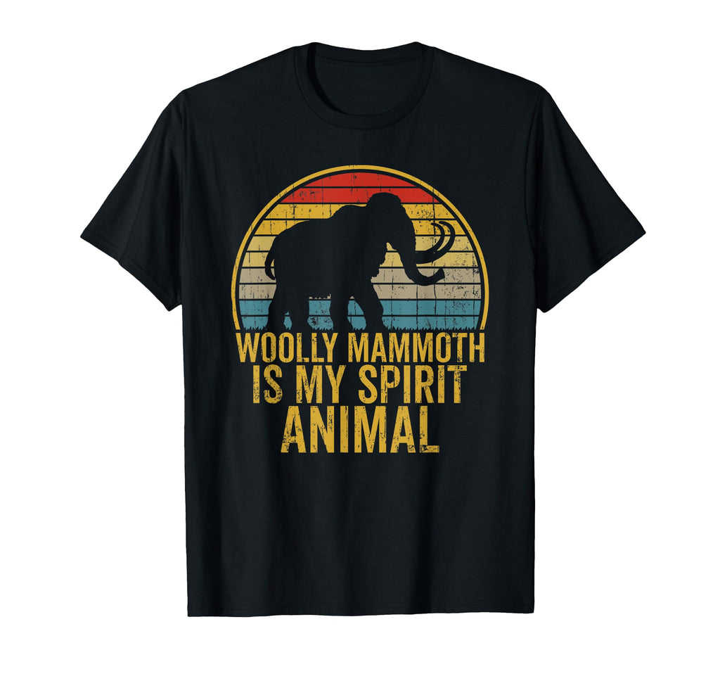 Woolly Mammoth Sunset Spirit Animal T-Shirt - Unique Graphic Unisex - T-Shirt, Sweatshirt, Hoodie