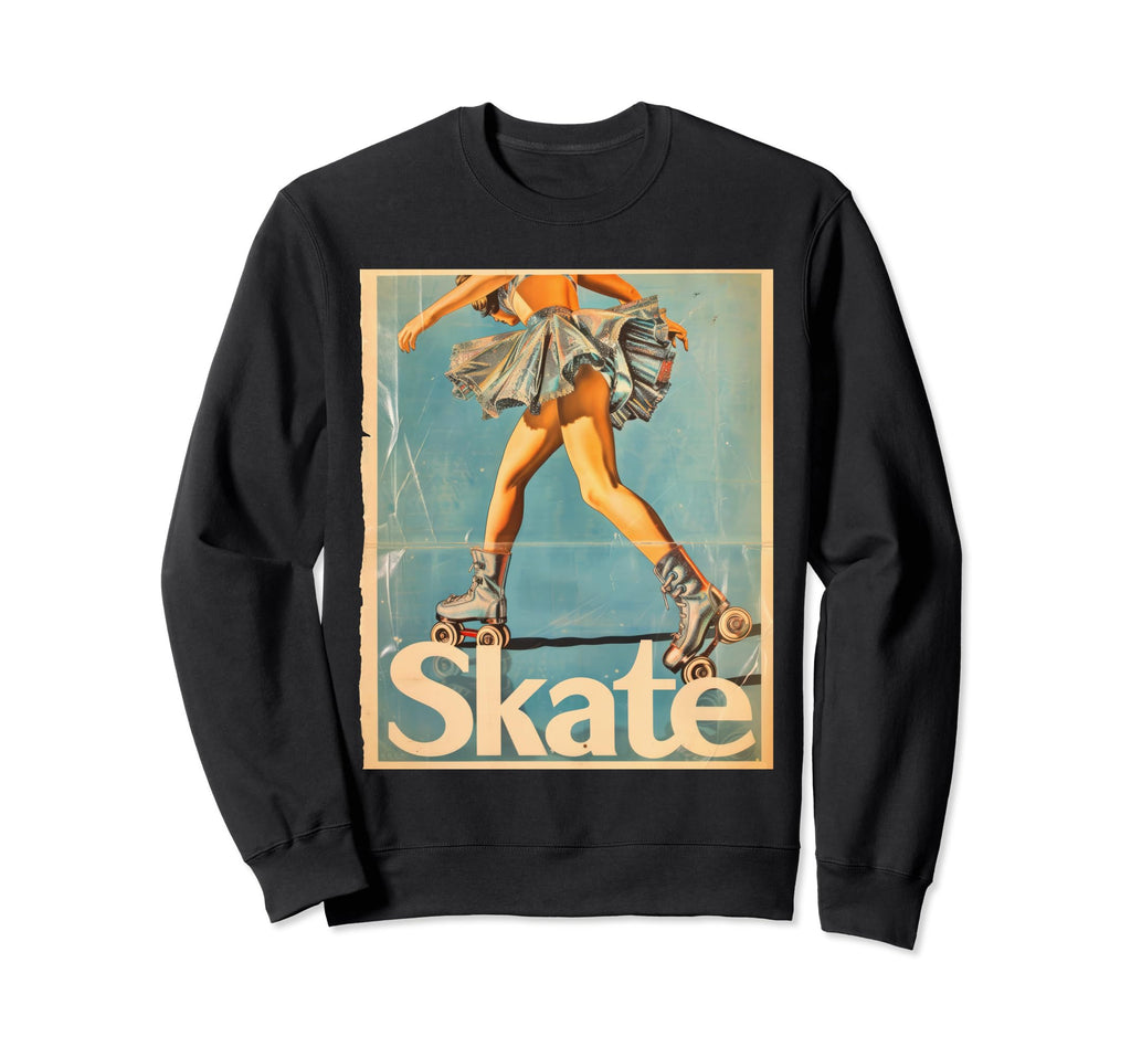 Roller Skating Skate Blue Uniform Sweatshirt - Graphic Print Men Women - T-Shirt, Sweatshirt, Hoodie