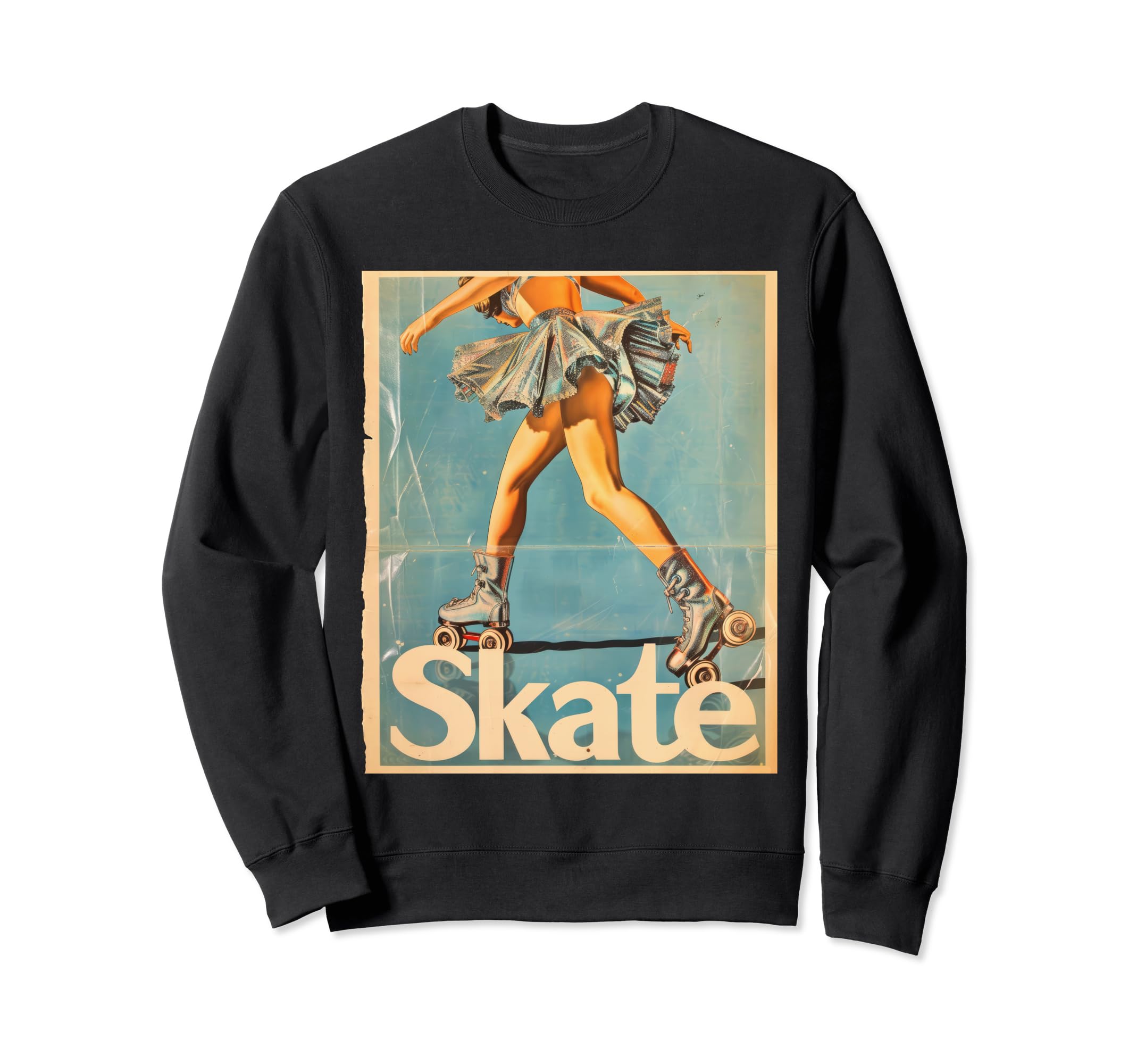 Roller Skating Skate Blue Uniform Sweatshirt - Graphic Print Men Women - T-Shirt, Sweatshirt, Hoodie