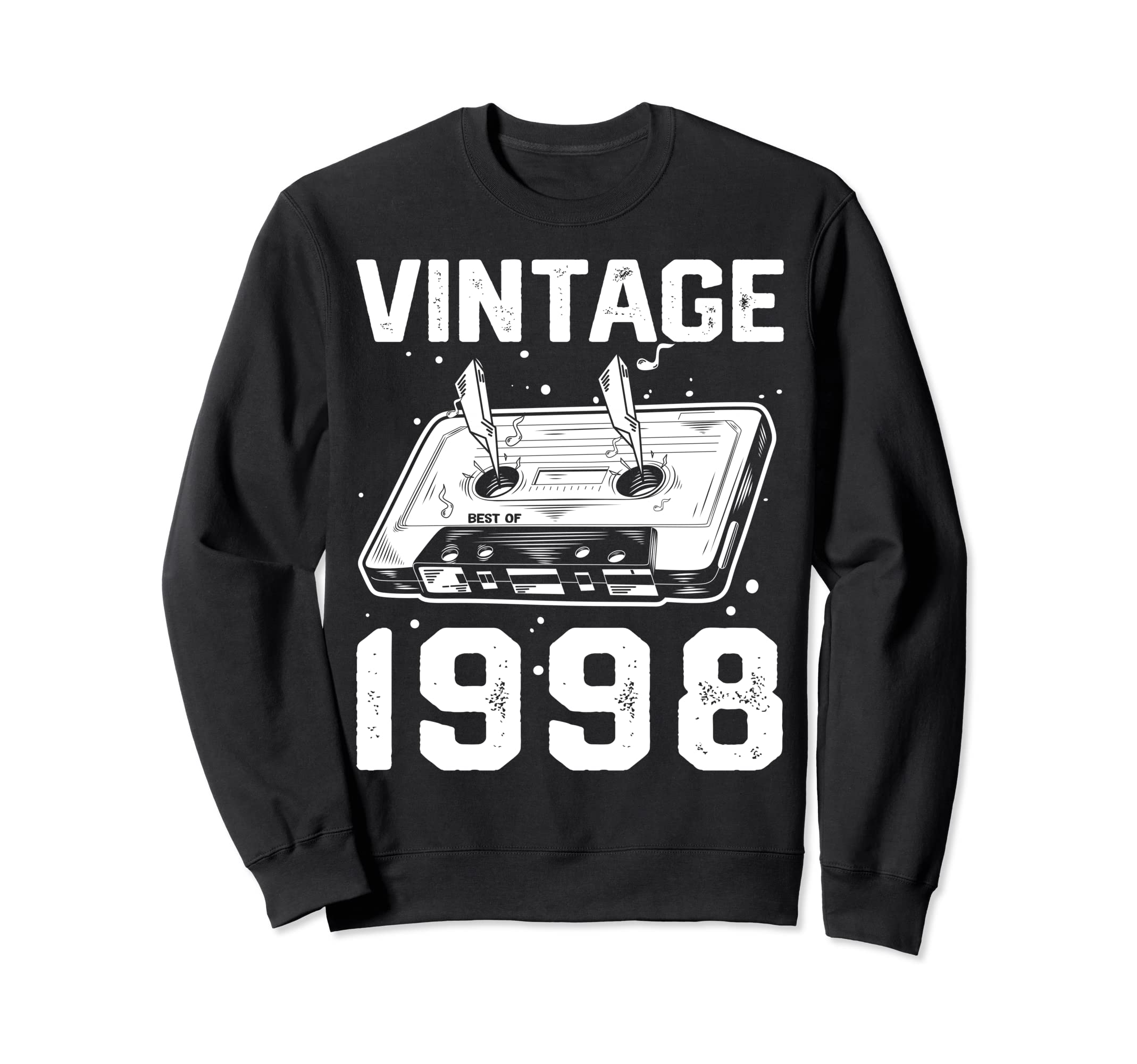 Birthday Best 1998 Bday 1998 Cassette Sweatshirt - Custom Art Print Unisex - T-Shirt, Sweatshirt, Hoodie