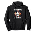 Retired Gnome Funny Hot Dog Hoodie - Casual Everyday Wear Men Women - T-Shirt, Sweatshirt, Hoodie