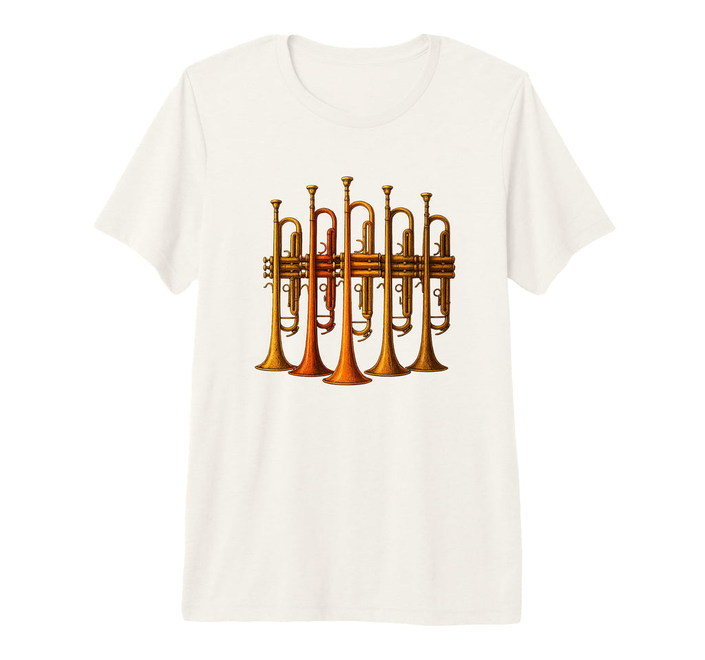 Trumpet Funny 80S Musician Tri Blend T-Shirt - Streetwear Style Unisex - T-Shirt, Sweatshirt, Hoodie