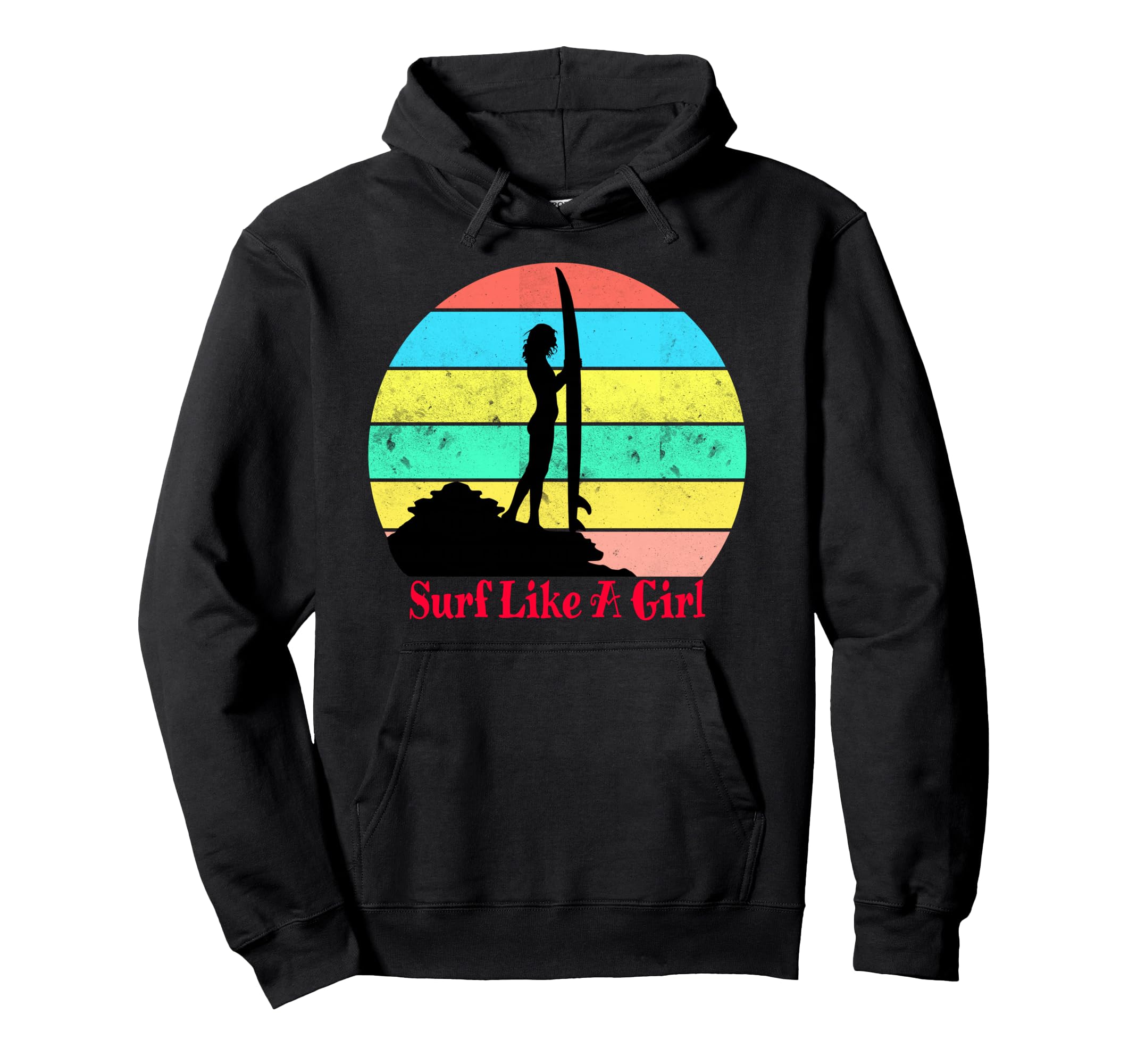 Surf Funny Surfing Hoodie - Graphic Print Men Women - T-Shirt, Sweatshirt, Hoodie