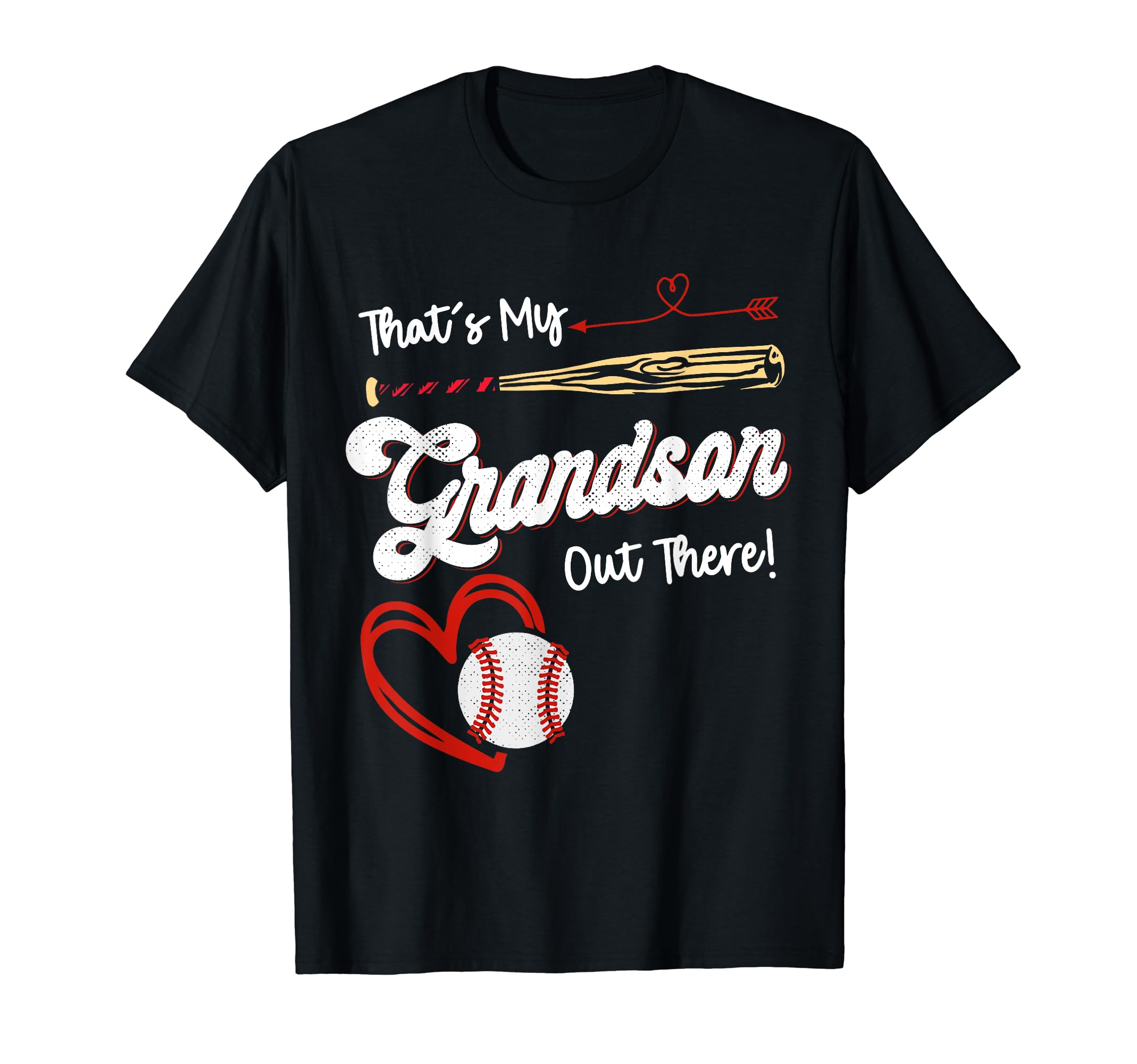 Thats My Grandson Out There Baseball T-Shirt - Trendy Graphic for Adults - T-Shirt, Sweatshirt, Hoodie