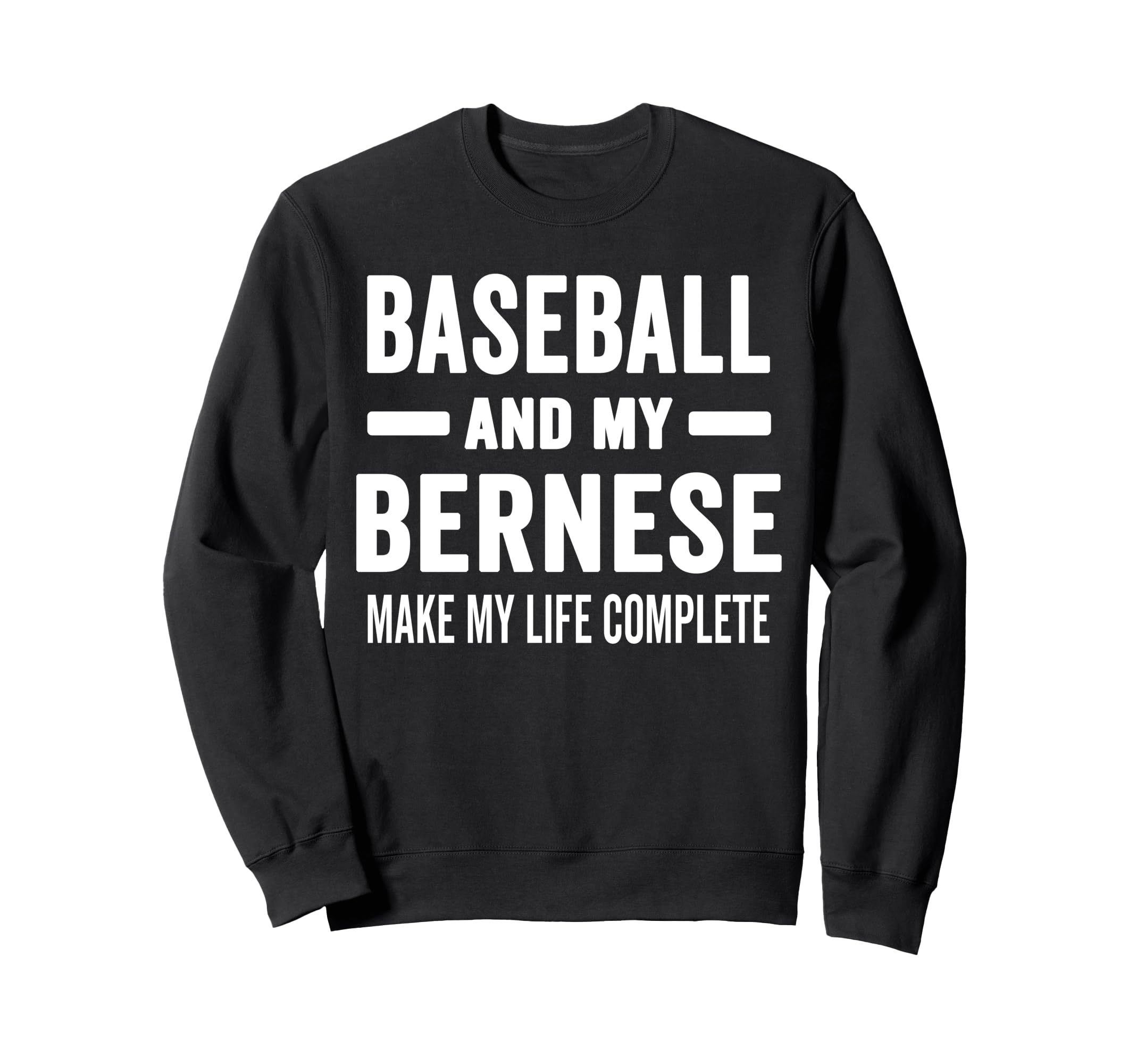 Baseball And My Bernese Mama Dog Sweatshirt - Aesthetic Graphic Men Women - T-Shirt, Sweatshirt, Hoodie