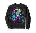 Godzilla Neon Mechagodzilla Sweatshirt - Streetwear Style Men Women - T-Shirt, Sweatshirt, Hoodie