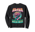 Alien Life Form Alien Head Colorful Sweatshirt - Unique Graphic Men Women - T-Shirt, Sweatshirt, Hoodie