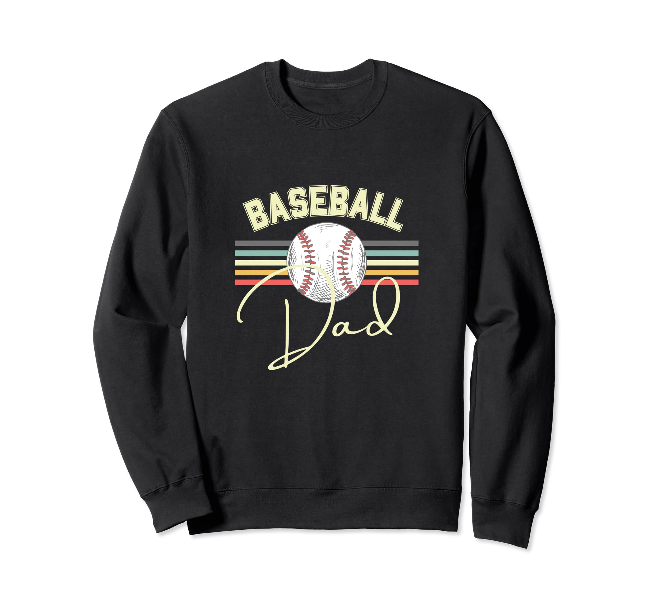 Baseball Dad Fun Sweatshirt - Custom Art Print Men Women - T-Shirt, Sweatshirt, Hoodie