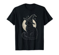 Black Cat Witch Hat Moon Coquette Boho T-Shirt - Novelty Apparel Unisex - T-Shirt, Sweatshirt, Hoodie