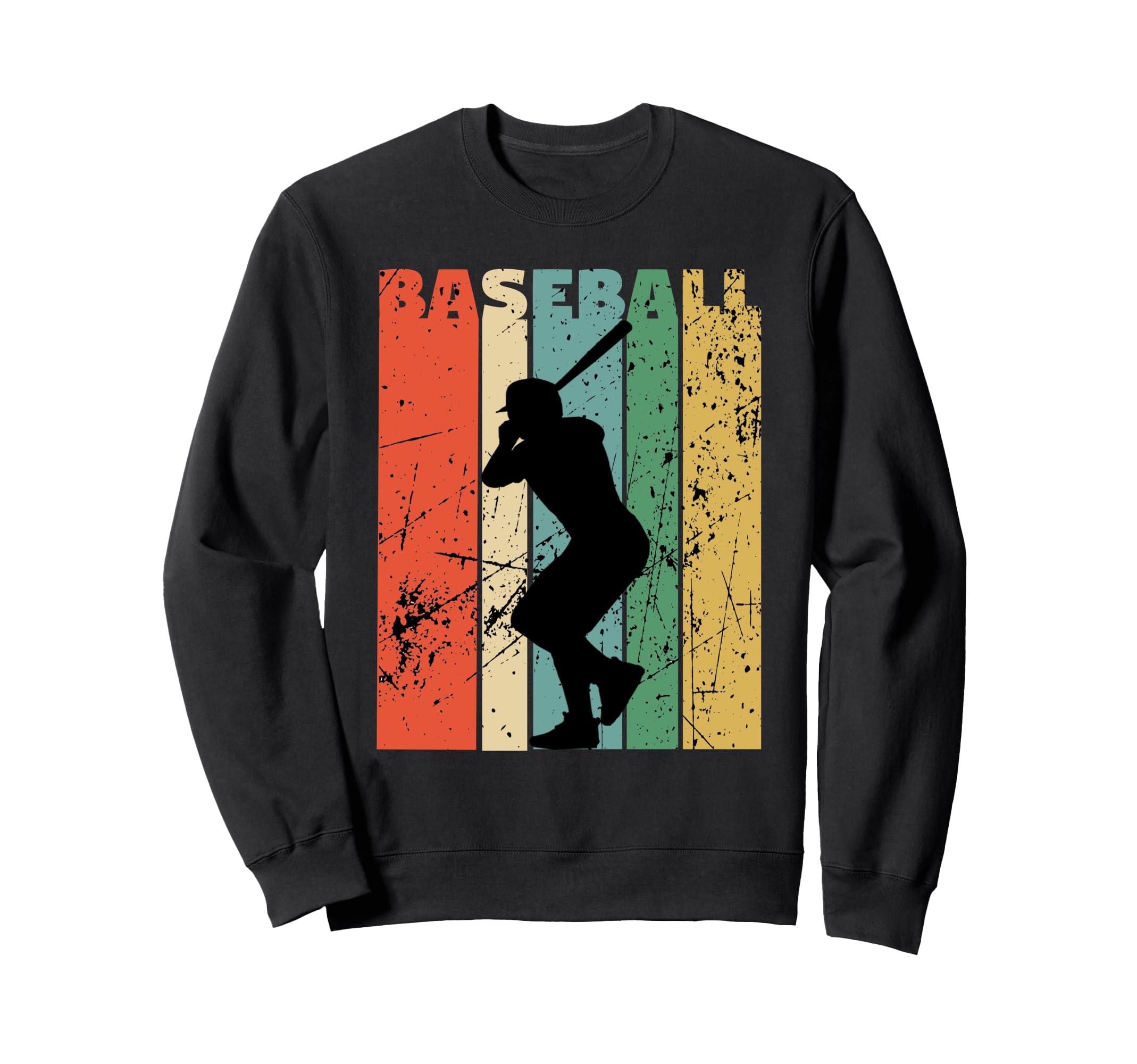 Baseball Distressed Sweatshirt - Streetwear Style for Adults - T-Shirt, Sweatshirt, Hoodie