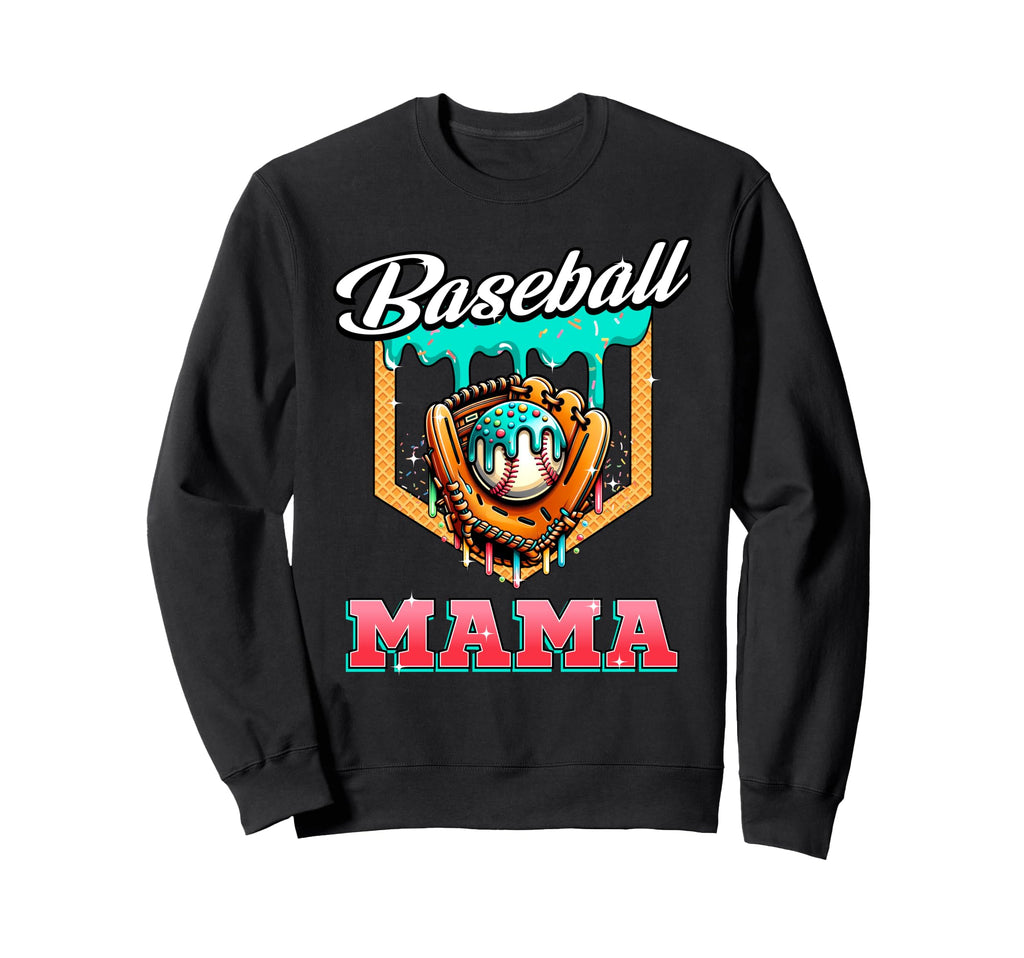 Baseball Mama Mothers Day Baseball Sweatshirt - Novelty Apparel for Adults - T-Shirt, Sweatshirt, Hoodie