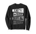 Funny Roller Skating Eat Sweatshirt - Casual Everyday Wear for Adults - T-Shirt, Sweatshirt, Hoodie