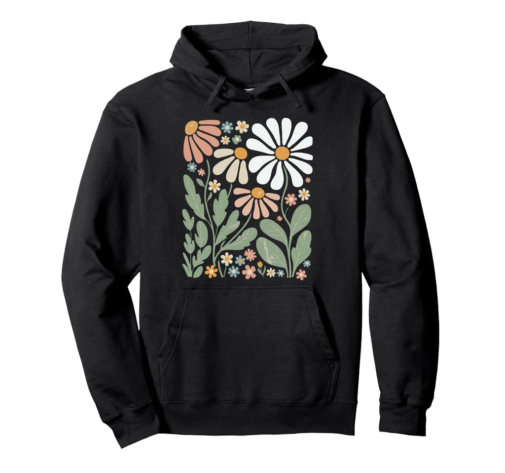 Wildflowers Flowers Pattern Summer Spring Hoodie - Novelty Apparel Unisex - T-Shirt, Sweatshirt, Hoodie