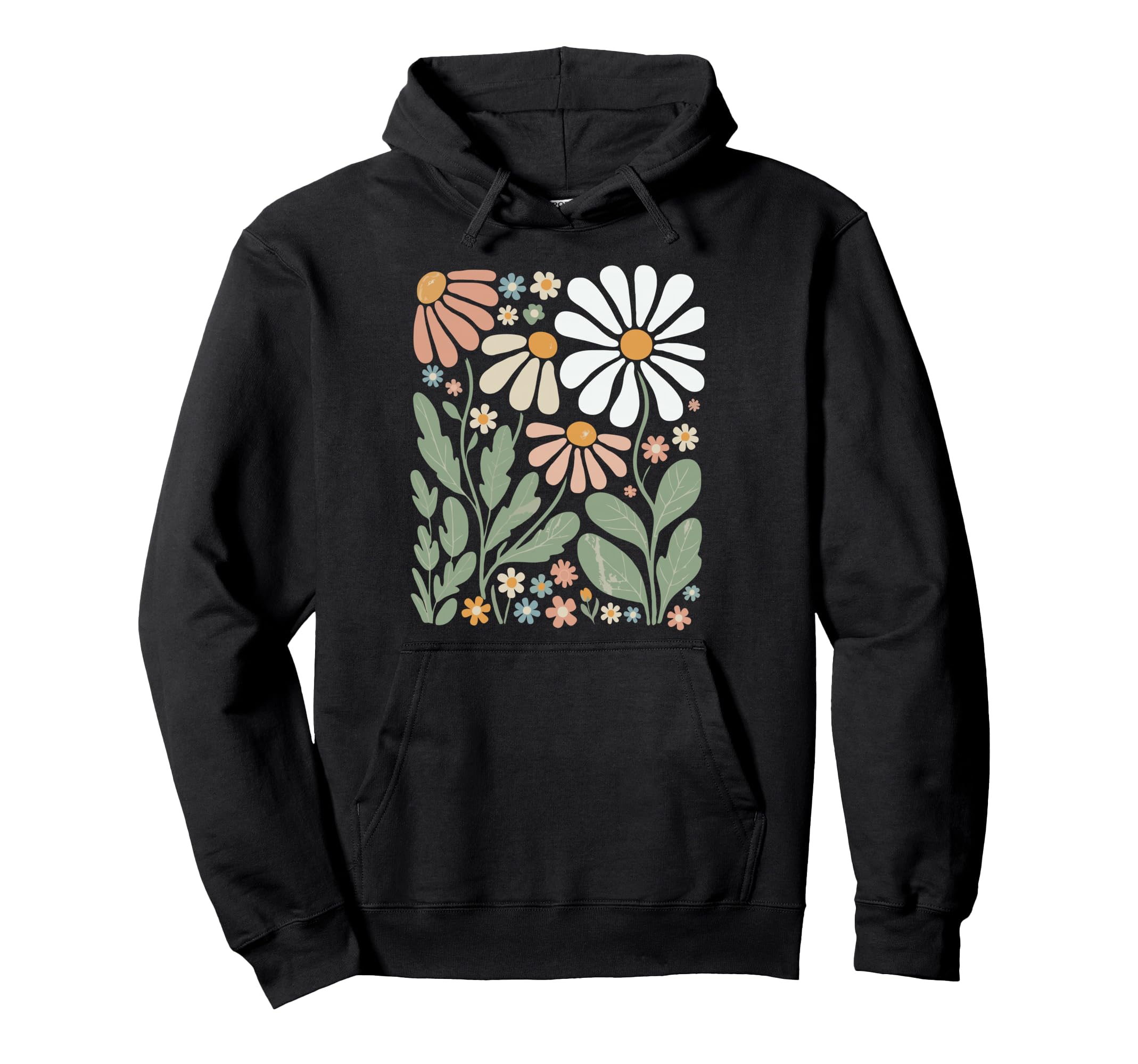 Wildflowers Flowers Pattern Summer Spring Hoodie - Novelty Apparel Unisex - T-Shirt, Sweatshirt, Hoodie