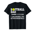 Softball Dad Like Baseball But T-Shirt - Custom Art Print for Adults - T-Shirt, Sweatshirt, Hoodie
