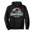 Jurassic World Skeleton Logo Sunset Hoodie - Minimalist Print Men Women - T-Shirt, Sweatshirt, Hoodie