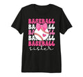 Baseball Sister Bow Baseball Players T-Shirt - Unique Graphic for Adults - T-Shirt, Sweatshirt, Hoodie