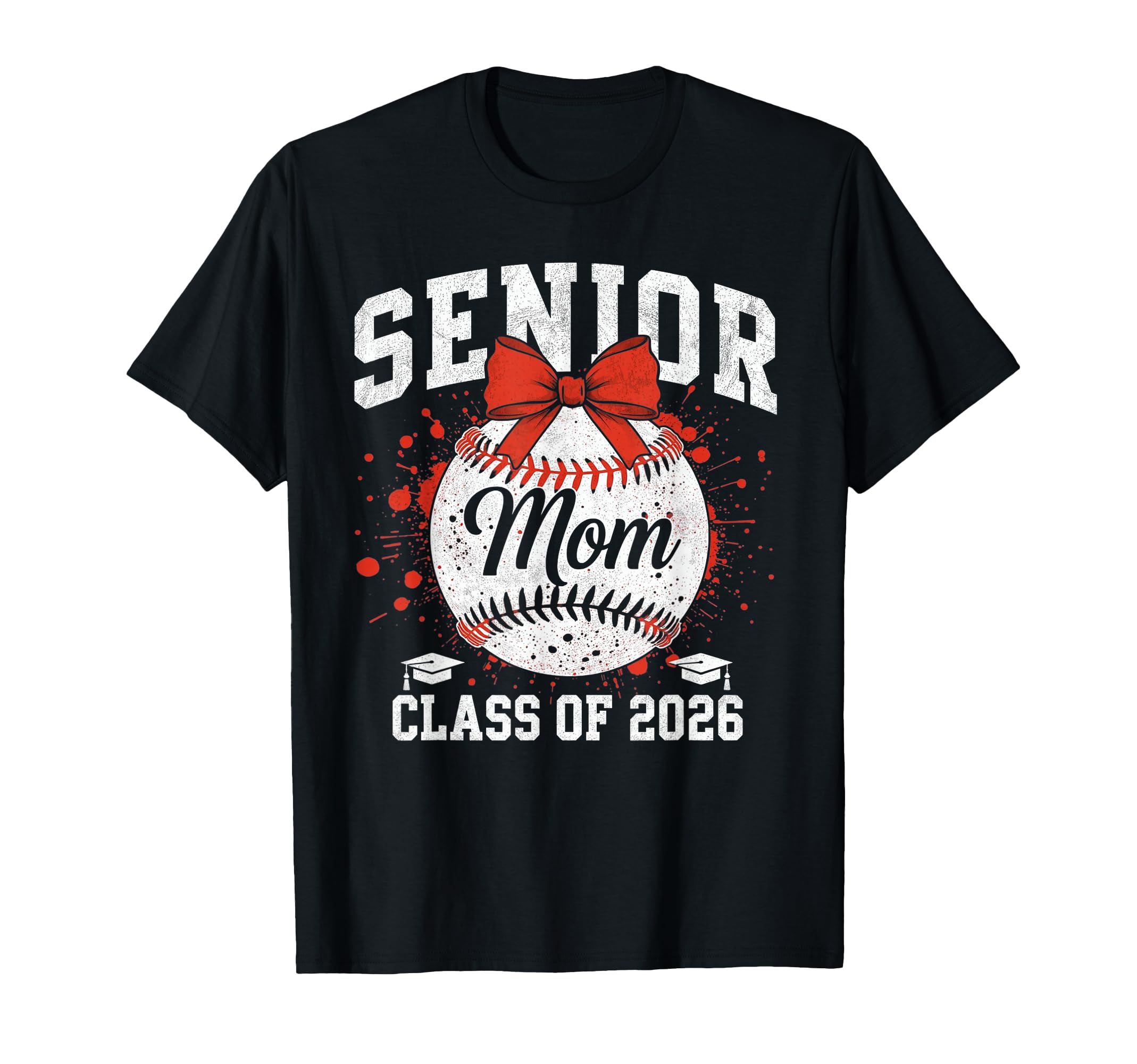 Senior Mom 2026 Baseball Mama T-Shirt - Novelty Apparel for Adults - T-Shirt, Sweatshirt, Hoodie