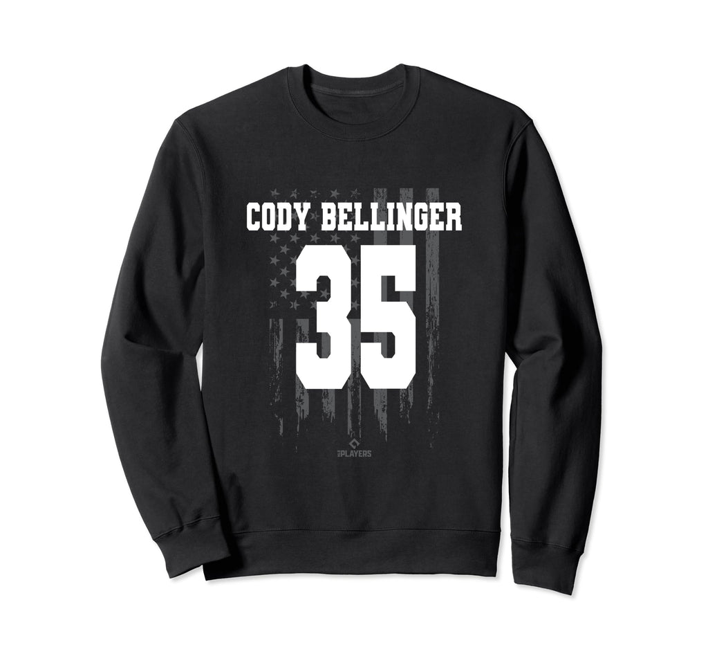 Cody Bellinger Flag Baseball Los Sweatshirt - Minimalist Print Men Women - T-Shirt, Sweatshirt, Hoodie