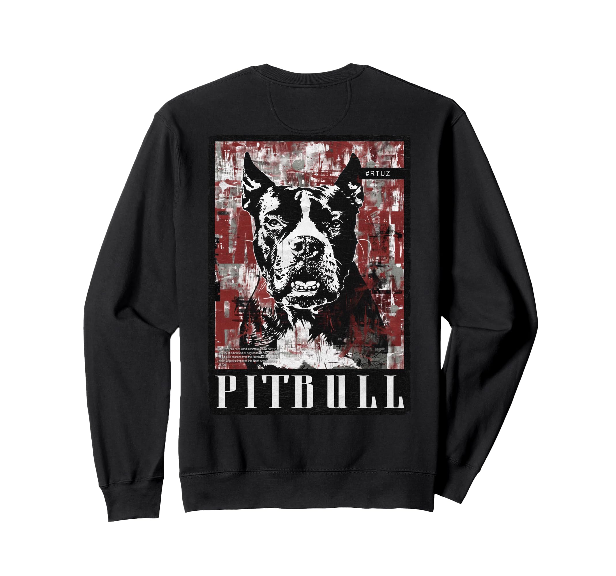 Back Y2K Streetwear Dog Pit Bull Sweatshirt - Novelty Apparel Unisex - T-Shirt, Sweatshirt, Hoodie