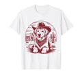 Golden Retriever Cowboy Ufo Western T-Shirt - Novelty Apparel for Adults - T-Shirt, Sweatshirt, Hoodie