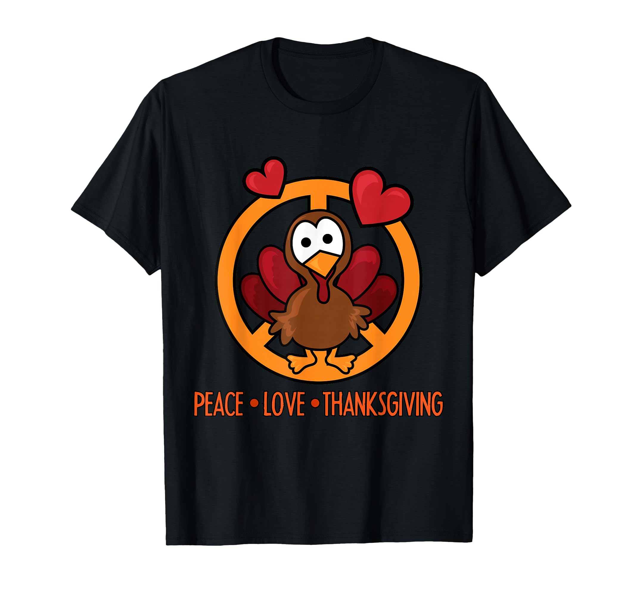 Funny Turkey Thanksgiving Peace T-Shirt - Aesthetic Graphic for Adults - T-Shirt, Sweatshirt, Hoodie