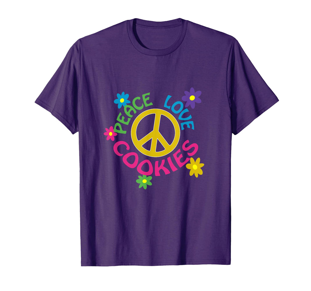 Peace Love Cookies T-Shirt - Trendy Graphic Men Women - T-Shirt, Sweatshirt, Hoodie