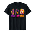 Peace Love And Soul Groovy Hippie Sign T-Shirt - Minimalist Print Unisex - T-Shirt, Sweatshirt, Hoodie