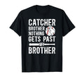 Proud Baseball Catcher Brother T-Shirt - Novelty Apparel for Adults - T-Shirt, Sweatshirt, Hoodie