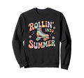 Rollin Into Summer Roller Skate Sweatshirt - Minimalist Print Men Women - T-Shirt, Sweatshirt, Hoodie