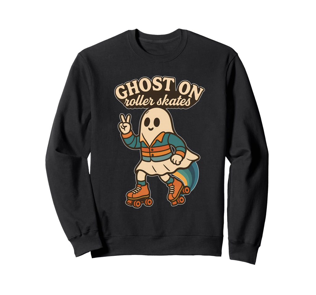 Ghost Roller Skates Peace Fun Hoodie - Casual Everyday Wear Unisex - T-Shirt, Sweatshirt, Hoodie