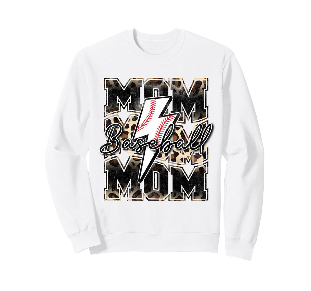 Baseball Mom Mama Baseball Life Mothers Sweatshirt - Graphic Print Unisex - T-Shirt, Sweatshirt, Hoodie