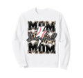 Baseball Mom Mama Baseball Life Mothers Sweatshirt - Graphic Print Unisex - T-Shirt, Sweatshirt, Hoodie