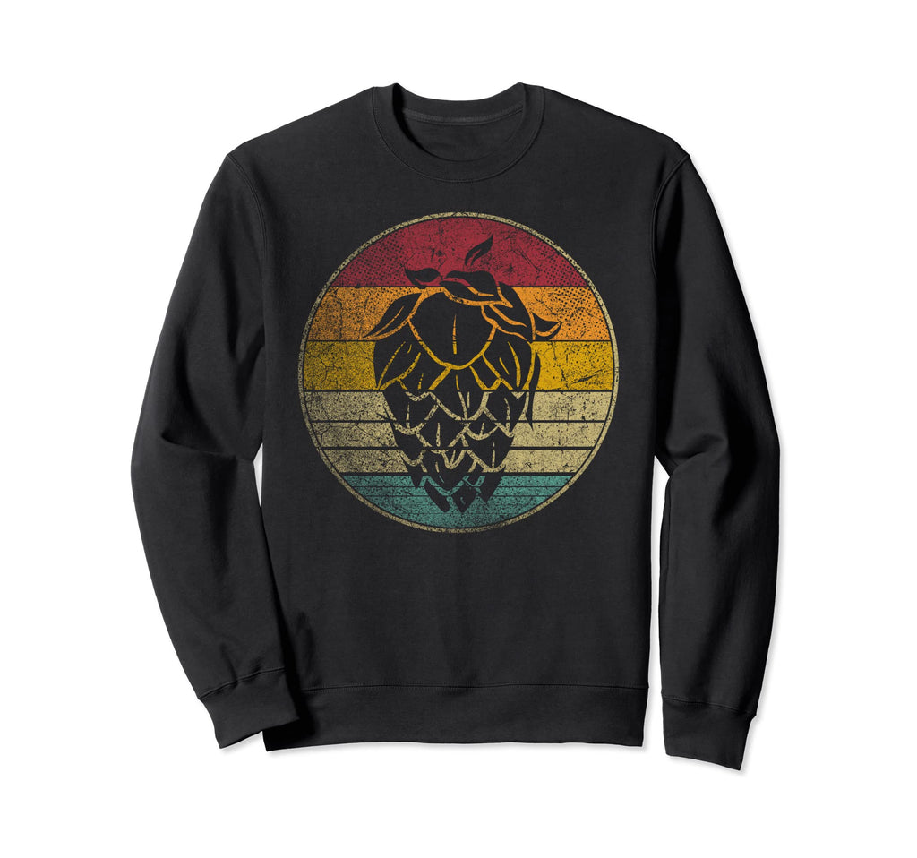 Hops Craft Beer Ipa Brewery Distressed Sweatshirt - Graphic Print Men Women - T-Shirt, Sweatshirt, Hoodie