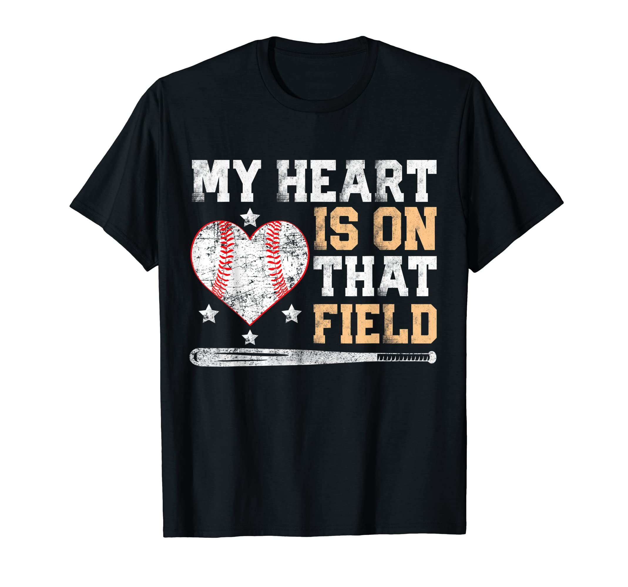 My Heart Is That Field Baseball Mom T-Shirt - Aesthetic Graphic Men Women - T-Shirt, Sweatshirt, Hoodie