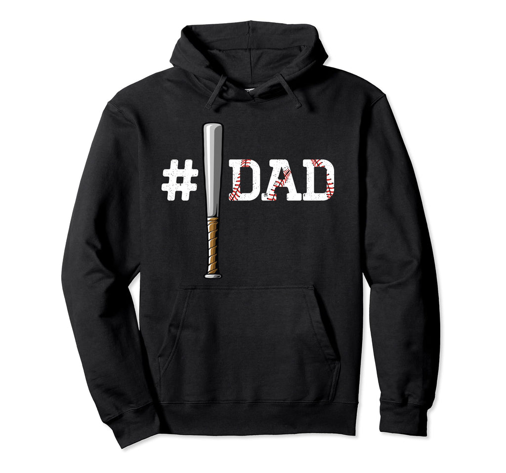 Number One Baseball Dad Fathers Day 1 Hoodie - Unique Graphic for Adults - T-Shirt, Sweatshirt, Hoodie
